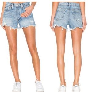 Agolde Parker denim cutoff shorts. Size 23